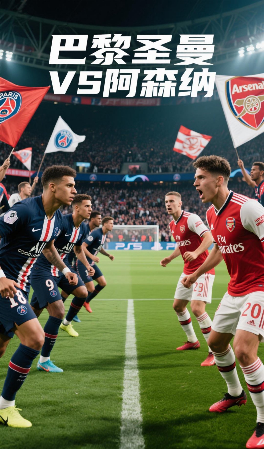 巴黎圣日尔曼挑战阿森纳，法英豪门争夺胜利