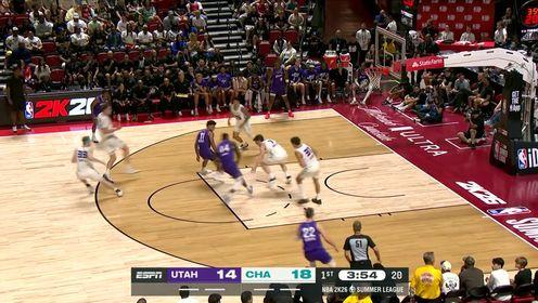 炭狼大胜黄蜂，爵士后卫全场最高得分